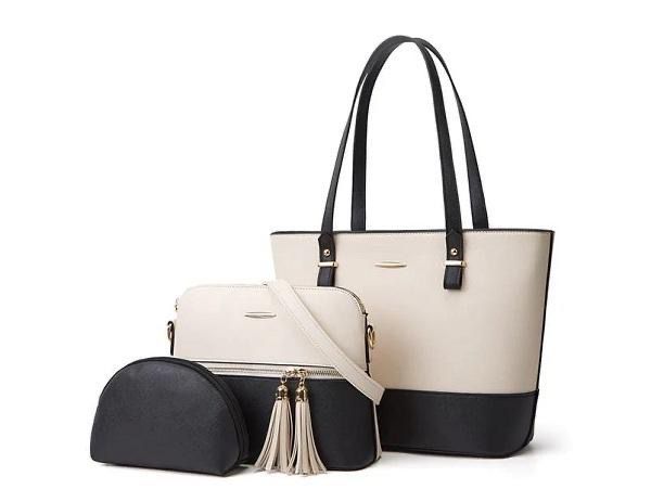 REXINE PLAIN SHOULDER BAG 3 pics