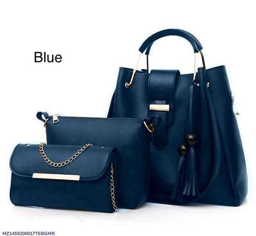 LEEATHER HAND BAG SET 3 PICS