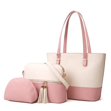 LEATHER HAND BAG SET OF 3